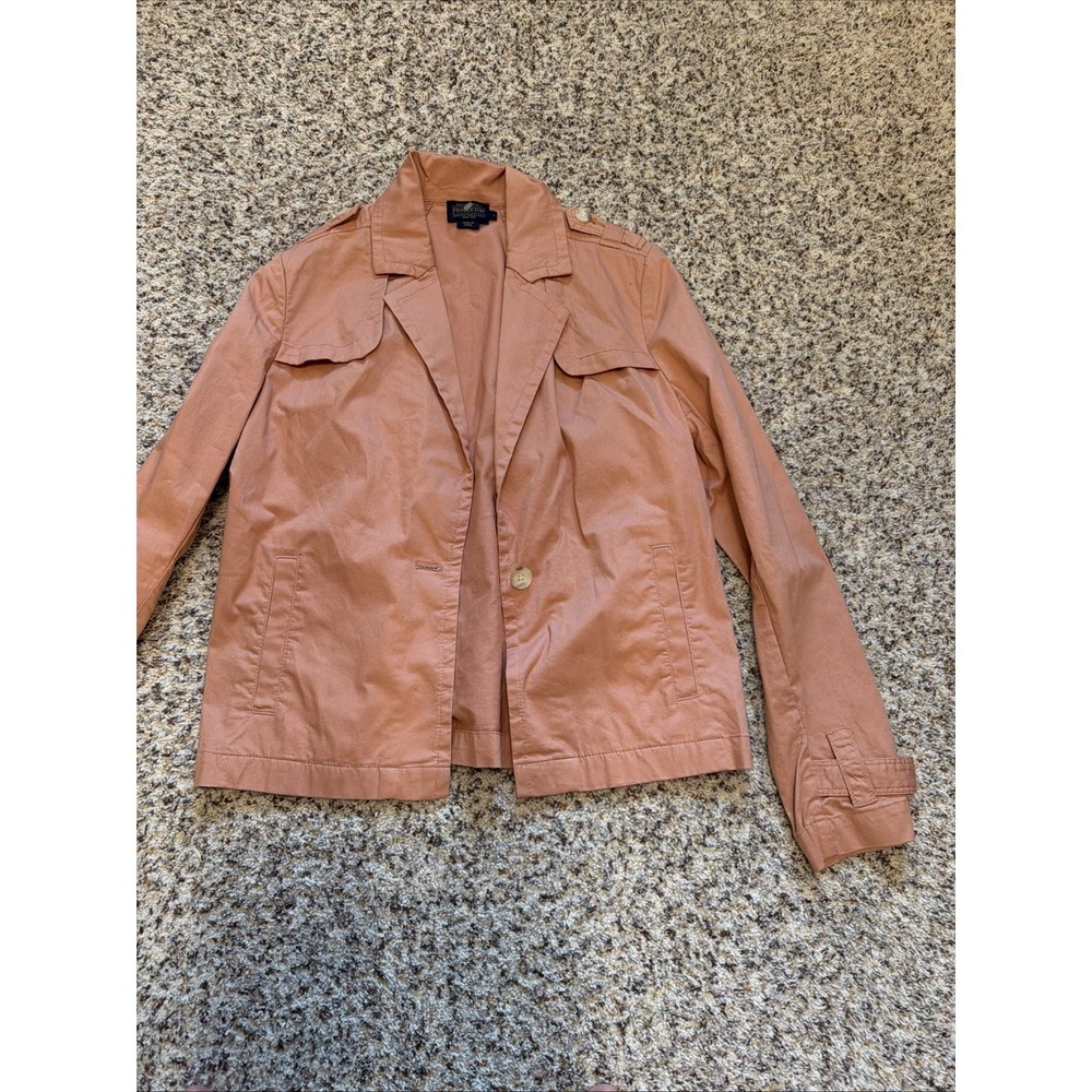 Pendleton Women's Sz L Cotton Blend  Coral Short Jacket‎